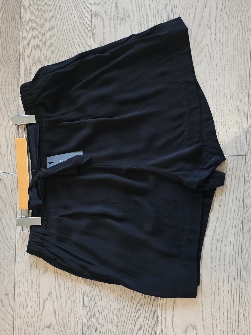Dynamite Black High-Waist Tie Shorts - Picture 2 of 4